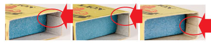 The quality of inner boxes in a counterfeit product is always inferior to the genuine product. 